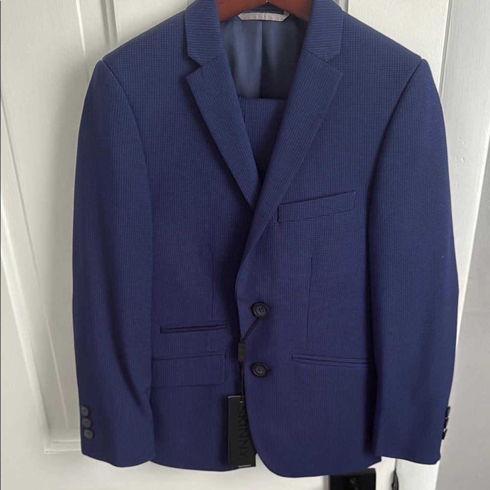 Marc New York Kids Blue Suit Classic Tailored